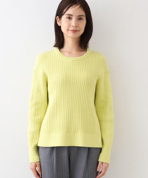 INDIVI（インディヴィ） ニット セーター 「コットン混／洗える」ミニ