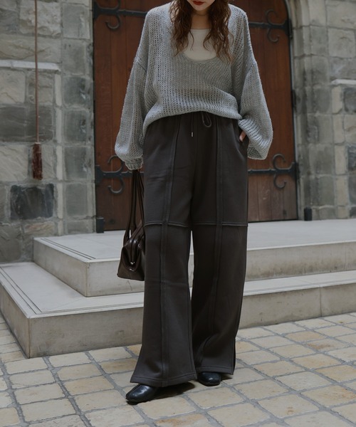 Millieさま専用ページ Mili affinity スウェットパンツ ジャージ ラインワイドストレート