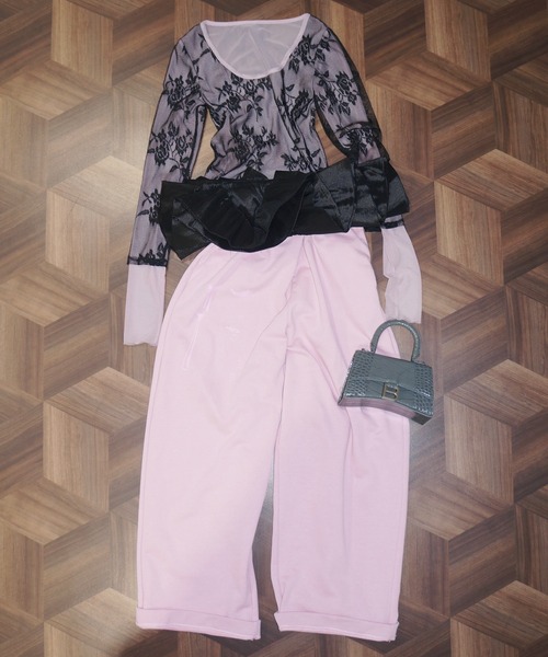 musubore tシャツ layerd lace tops / レイヤードレーストップス