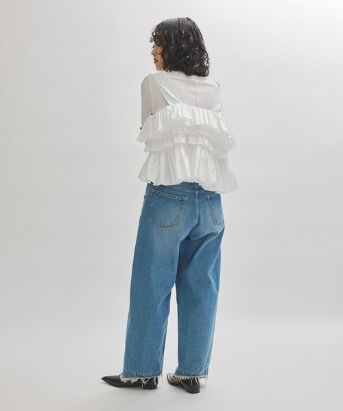 ADAM ET ROPE'｜フリルベストセットロンT | Rakuten Fashion