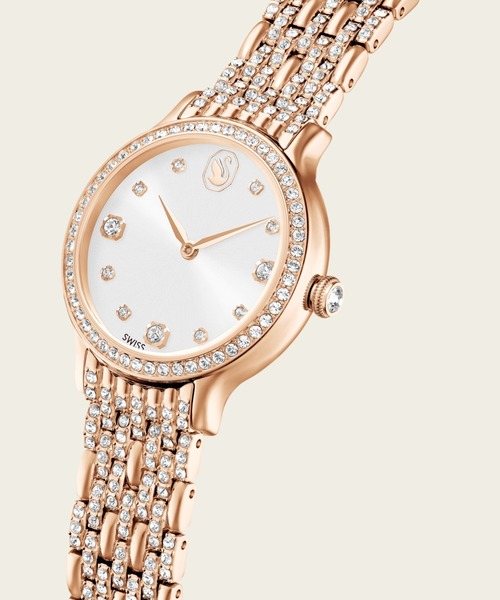 【新品電池/稼動品】美品✨SWAROVSKI 腕時計 クォーツ ローズゴールド SWAROVSKI 腕時計 「公式」「スワロフスキー」Imber ウォッチ