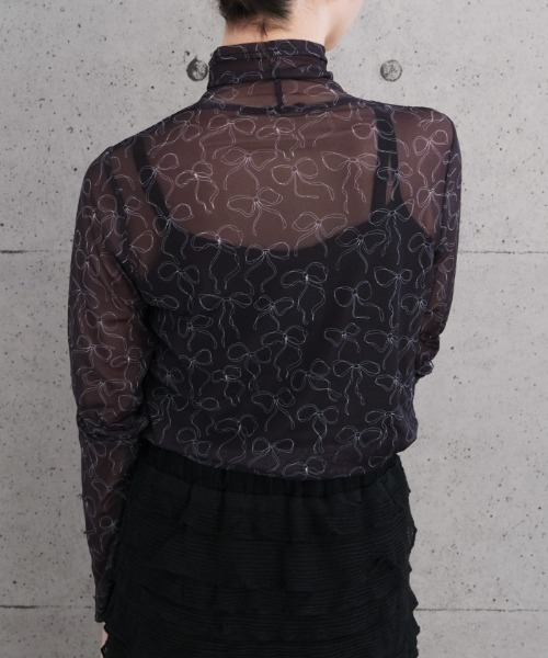 リボン柄シアートップス レディース : ZOZOTOWN Yahoo!店 - 通販