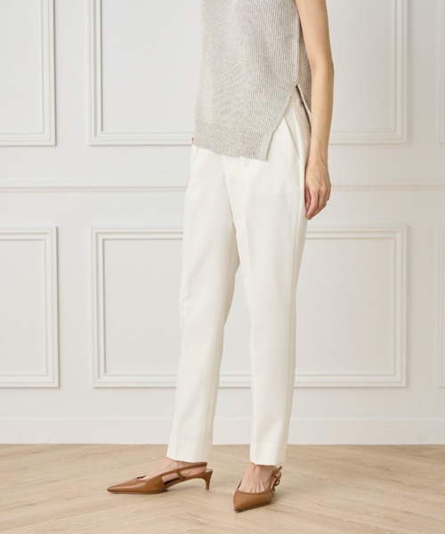 INED（イネド） パンツ 美脚テーパードパンツ レディース : ZOZOTOWN