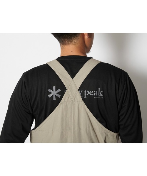  Peak 黒 オーバーオール Mサイズ snow peak（スノーピーク） オーバーオール M ブラック メンズ