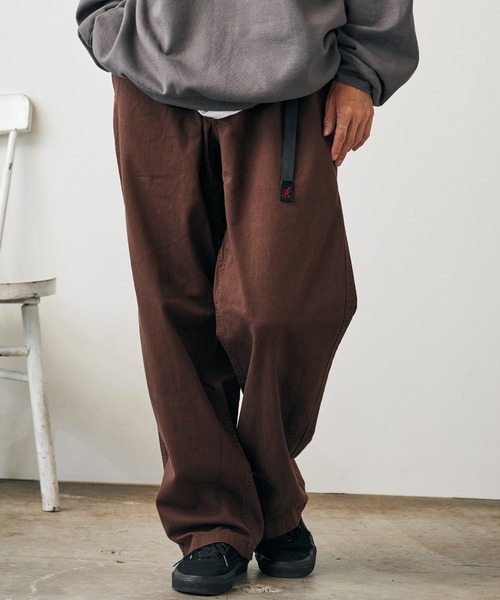 GRAMICCI ブラウン チノパン 新品タグ付き GRAMICCI チノパン Gramicci/グラミチ PANT STRAIGHT FIT