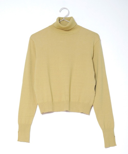 「Crisp」 タートルネックニット FREE ブルー レディース_画像3