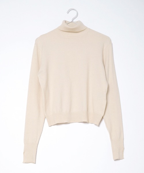 「Crisp」 タートルネックニット FREE ブルー レディース_画像4