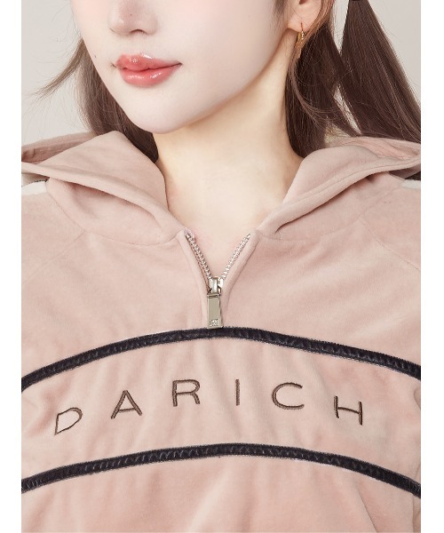 Darich（ダーリッチ） ラインベロアショートフーディ レディース