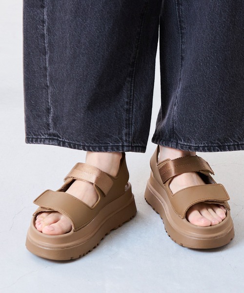 welleg サンダル ベルクロ 厚底サンダル レディース : ZOZOTOWN