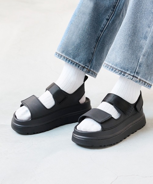 新品未使用♡ レディース　ベルクロ 厚底サンダル 23㎝ ブラック welleg サンダル ベルクロ 厚底サンダル レディース : ZOZOTOWN