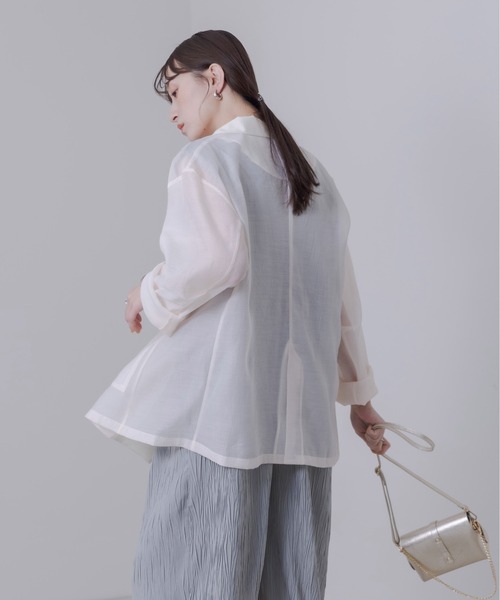 Eimee Law ジャケット テーラードジャケット シアーテーラード