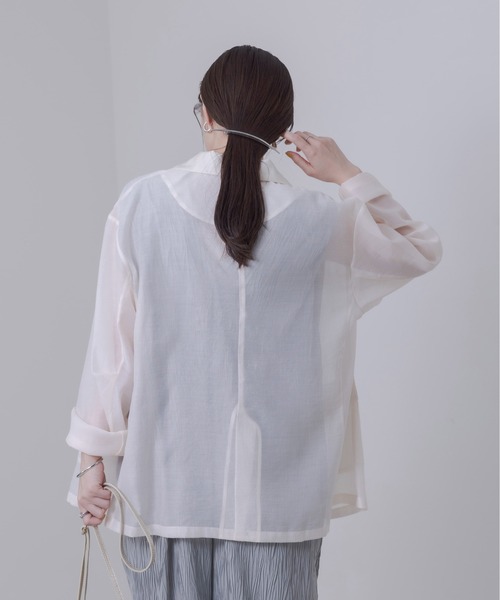 Eimee Law ジャケット テーラードジャケット シアーテーラード
