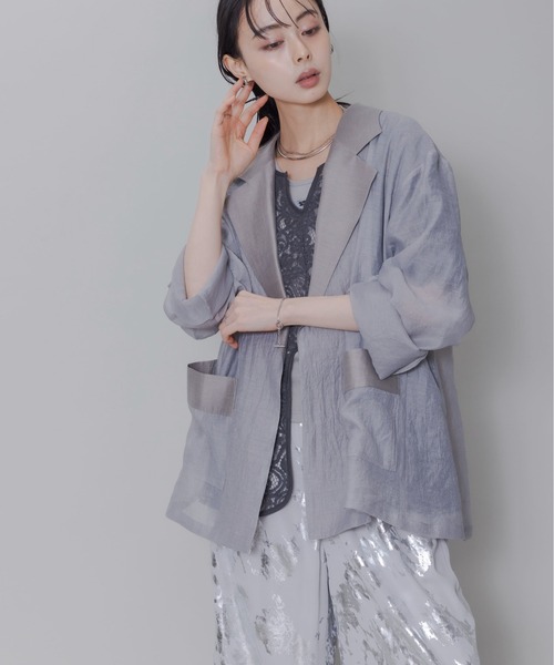 Eimee Law ジャケット テーラードジャケット シアーテーラード