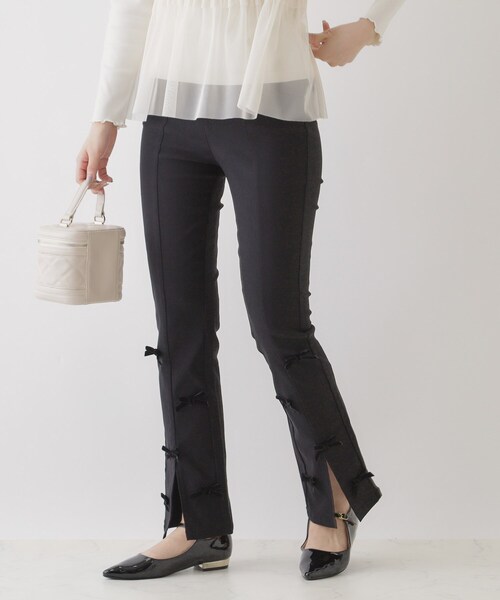 「couture brooch」 レギンスパンツ 38 チャコールグレー レディース_画像2