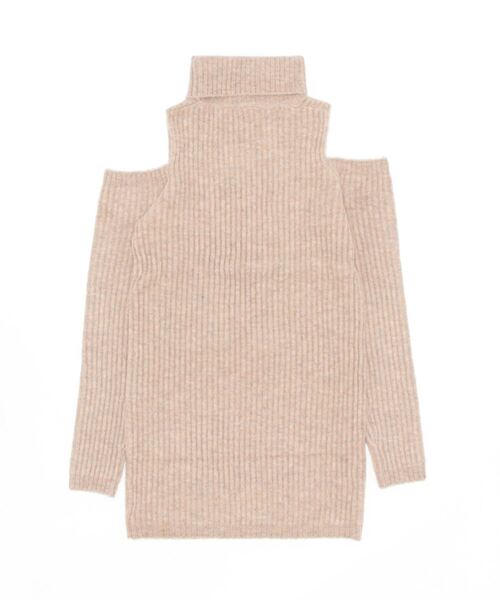 「CALNAMUR」 タートルネックニット FREE グレー レディース_画像2