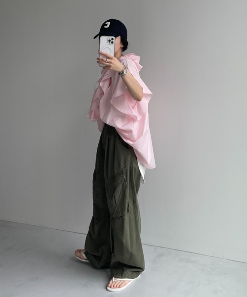 wee9s（ウィークス） カーゴパンツ vintage like curve cargo pant