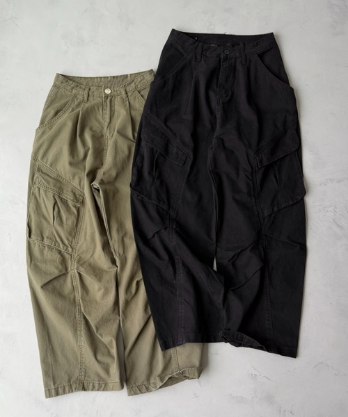 wee9s（ウィークス） カーゴパンツ vintage like curve cargo pants