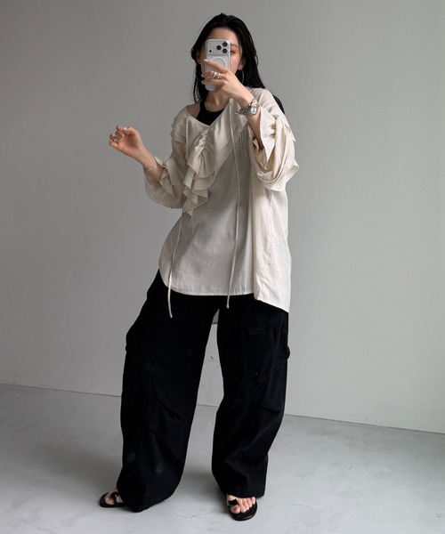 wee9s（ウィークス） カーゴパンツ vintage like curve cargo pants