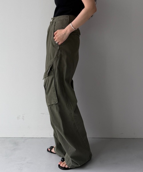 VIAVANDA high waist cargo pants 美品　S wee9s（ウィークス） カーゴパンツ vintage like curve cargo pants