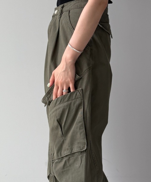 wee9s（ウィークス） カーゴパンツ vintage like curve cargo pants