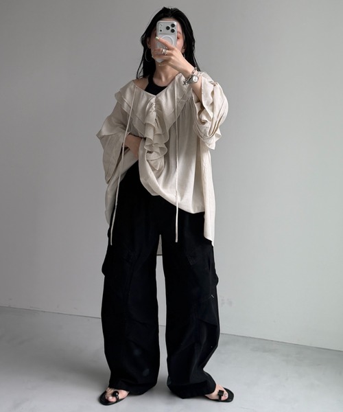 wee9s（ウィークス） カーゴパンツ vintage like curve cargo pants
