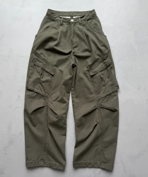 wee9s（ウィークス） カーゴパンツ vintage like curve cargo pants