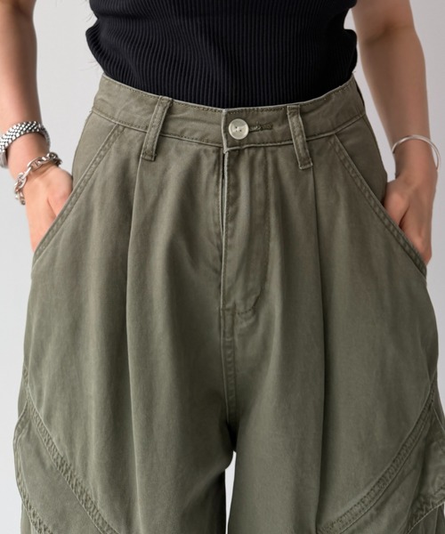 wee9s（ウィークス） カーゴパンツ vintage like curve cargo pants