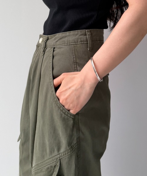 wee9s（ウィークス） カーゴパンツ vintage like curve cargo pants