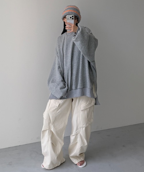wee9s（ウィークス） カーゴパンツ vintage like curve cargo pants