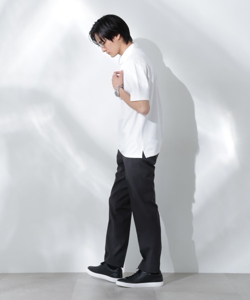 NANO universe ポロシャツ Anti Soaked(R) 汗染み防止 比翼