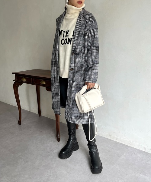 「prose verse」 チェスターコート LARGE ブラウン レディース_画像8