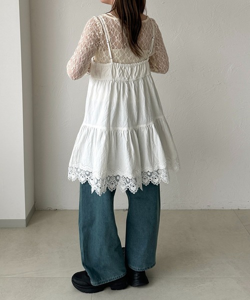 apres jour チュニック 「apres clair」コットンレースキャミ