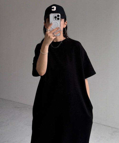 wee9s（ウィークス） ワンピース HANSODE sweatee one piece / 半袖ス