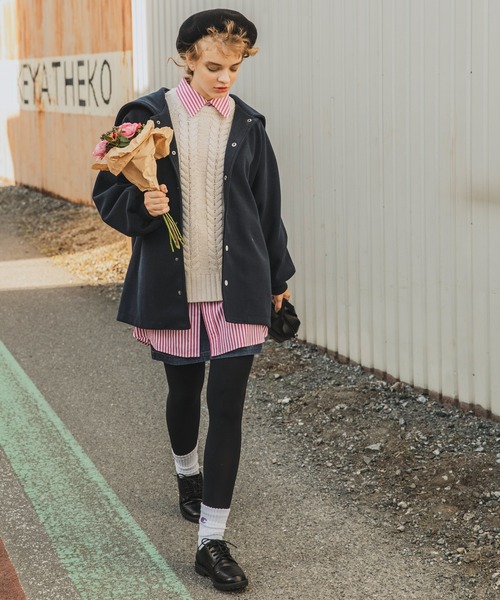 「forksy.」 コート FREE ネイビー レディース_画像7