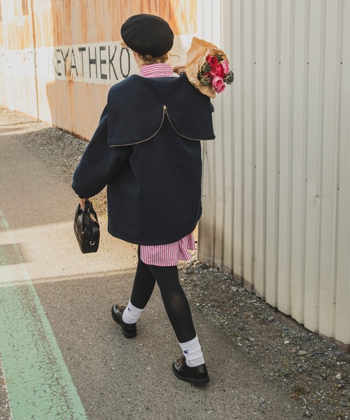 「forksy.」 コート FREE ネイビー レディース_画像9