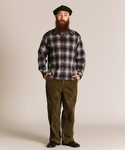Schott ショット肉厚 オンブレチェックシャツ 長袖シャツ オ Schott ショット肉厚 オンブレチェックシャツ 長袖シャツ オ