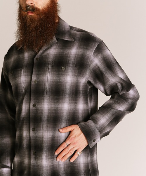 Schott オンブレチェック フランネルシャツ Schott N.Y.C シャツ Schott/ショット/OMBRE CHECK FLANNEL LS