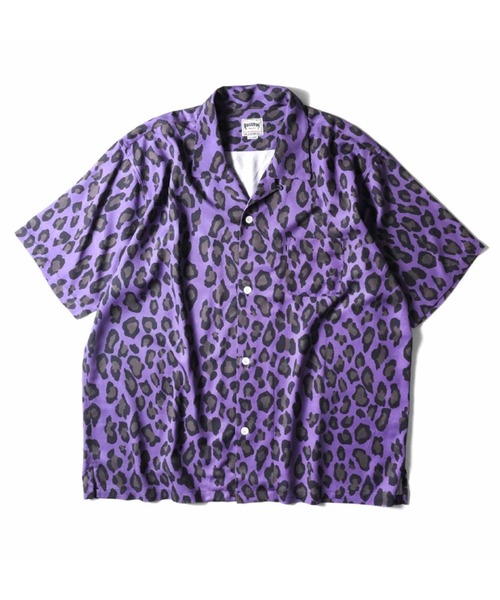 ［HOUSTON ヒューストン］レオパード アロハシャツ / 開襟シャツ HOUSTON シャツ 「HOUSTON ヒューストン」LEOPARD ALOHA SHIRT