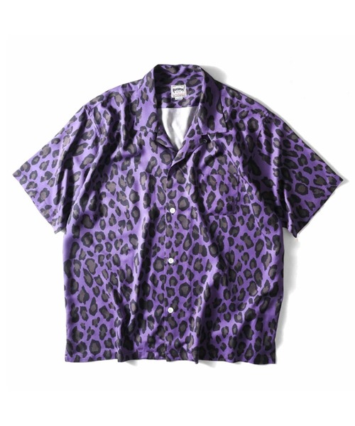 ［HOUSTON ヒューストン］レオパード アロハシャツ / 開襟シャツ HOUSTON シャツ 「HOUSTON ヒューストン」LEOPARD ALOHA SHIRT
