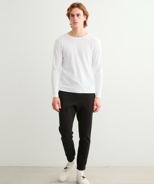 「three dots」 長(zhǎng)袖Tシャツ MEDIUM ホワイト メンズ