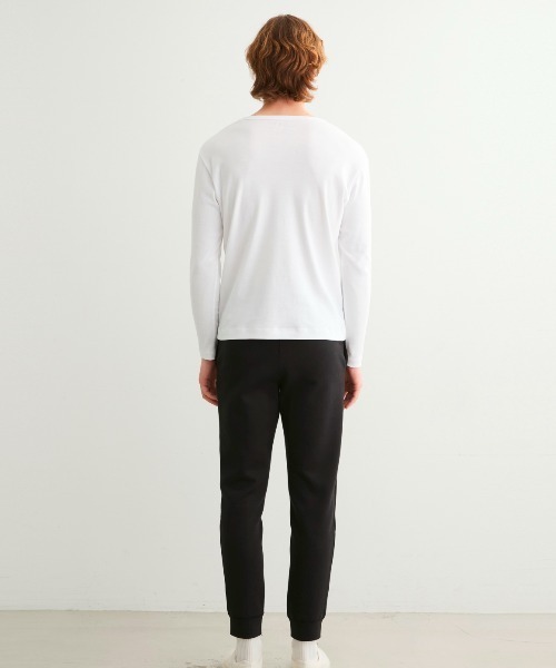 「three dots」 長(zhǎng)袖Tシャツ MEDIUM ホワイト メンズ