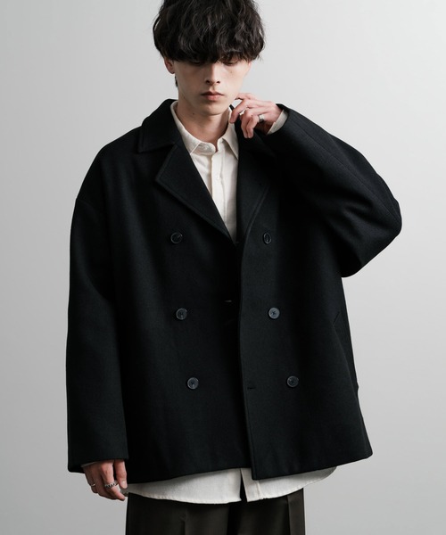 「Rocky Monroe」 ピーコート X-LARGE グレイッシュベージュ メンズ_画像7