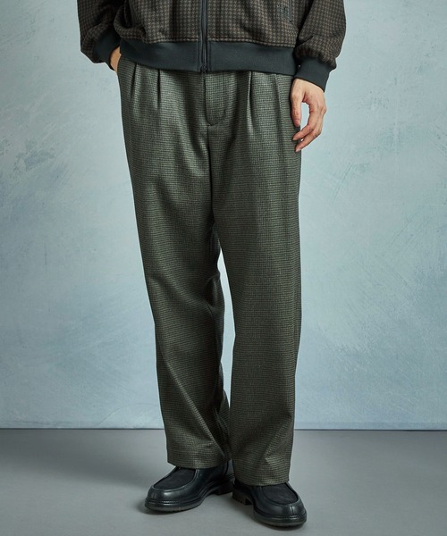 メンズビギ（MEN’S BIGI）/【50th Anniv ． 中田 慎介】 WOOL HOUND’S TOOTH WIDE PANTS MEN'S BIGI（メンズビギ） スラックス 「50th Anniv . 中田 慎介