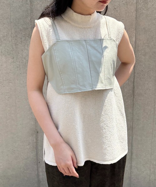 ニット セーター 「＆g'aime」MIXカラーチュニックニット　Mixed Color Tunic Knit レディース