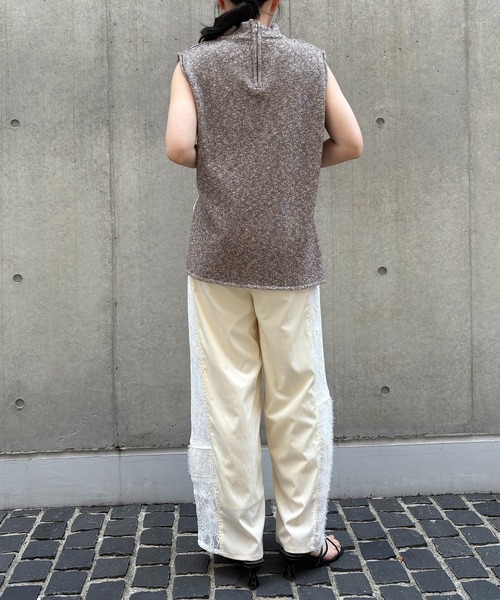ニット セーター 「＆g'aime」MIXカラーチュニックニット　Mixed Color Tunic Knit レディース &g'aime ニット セーター 「＆g'aime」MIXカラーチュニック