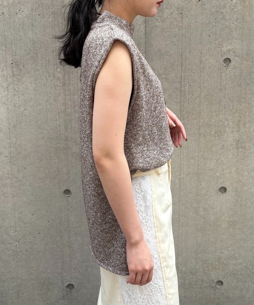 ニット セーター 「＆g'aime」MIXカラーチュニックニット　Mixed Color Tunic Knit レディース &g'aime ニット セーター 「＆g'aime」MIXカラーチュニック