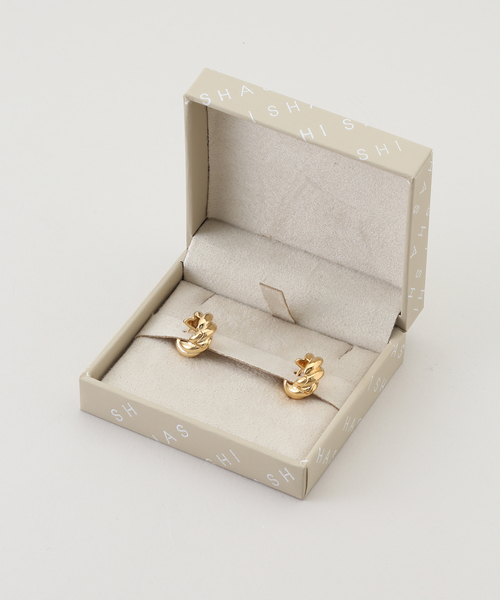SHASHI ピアス SHASHI/シャシ ウェーブフープピアス SH-E533