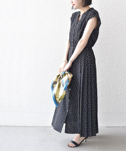 SHIPS 「SHIPS」 半袖ワンピース MEDIUM ブラック レディース SHIPS 「SHIPS」 半袖ワンピース MEDIUM ブラック レディース