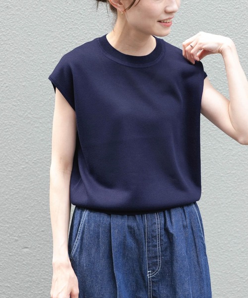 FORK&SPOON ニット セーター FORK＆SPOON LEVITAノースリーブ