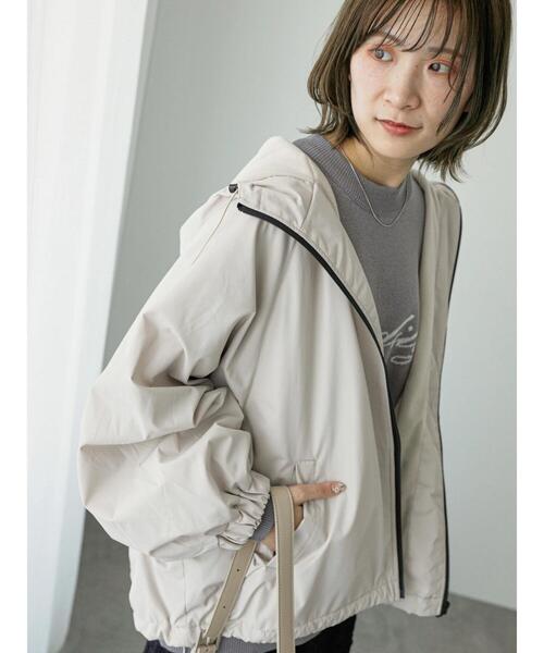 「Samansa Mos2 blue」 ジップアップブルゾン F ライトベージュ レディース_画像3